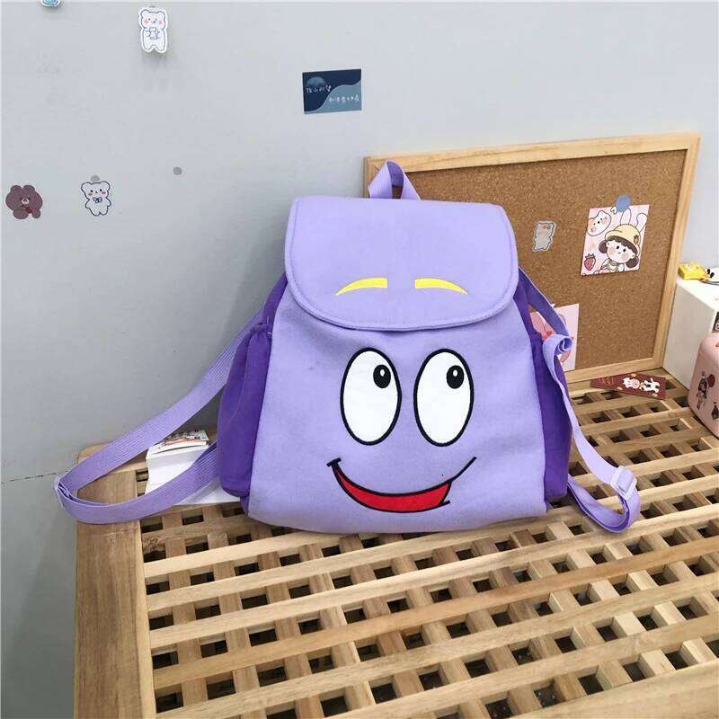 Dora Explorer Backpack Rescue Bag with Map,Pre-Kindergarten Toys Purple Christmas Gifts