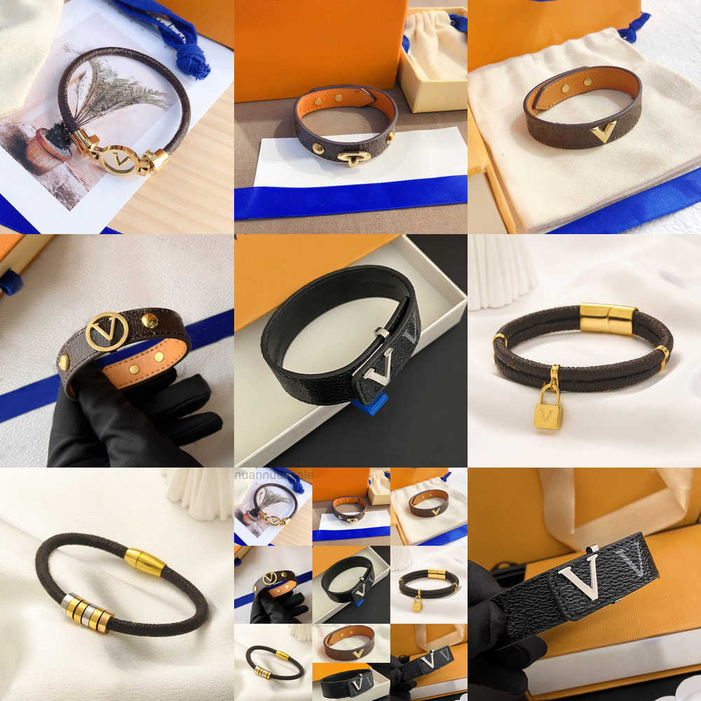 Designers Mens Womens Bracelets Bangle Luxury Designer Jewelry Leather 18K Gold Plated Stainless steel Bracelet Womens Wedding Gifts