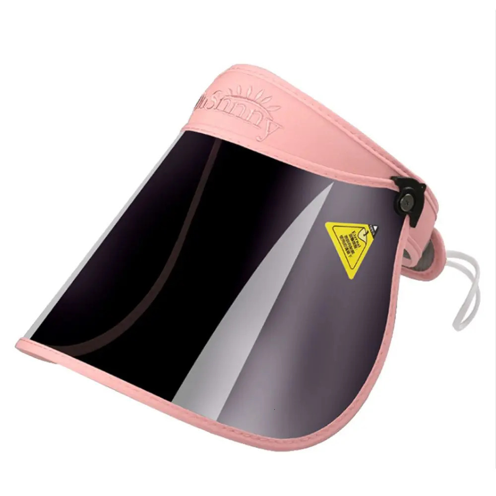 Summer Large Lens Sun Hat Outdoors Sport AntiUV Visor Face Cover Shield Foldable Portable Men Women Empty Top 250625