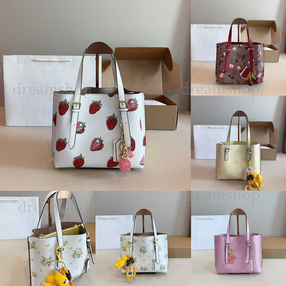 New 2025ss Strawberry Cherry Luxury Tote Bag Designer Bags fashion brand Women Purses Handbags Classic Medium Mollie City Bags Lady Work womens Bag