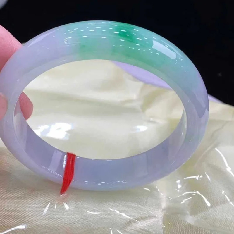 With Certificate Myanmar Natural Emerald Bracelet Spring Colorful Floating Jade Female Gift for Girlfriend 250626