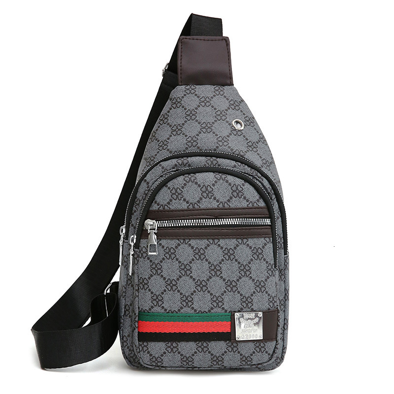 Free Shipping Designer Bag 2025 New Business Casual Luxury Chest Bag For Men Korean Style Men's Shoulder Crossbody Trendy Backpack Front Cross-bo