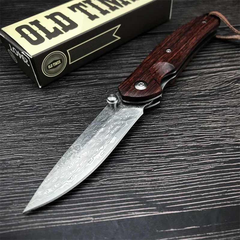 Firewing Damascus Steel Pocket Knife Outdoor tactical hunting military camping multi-purpose EDC pocket knife mens gift 250624