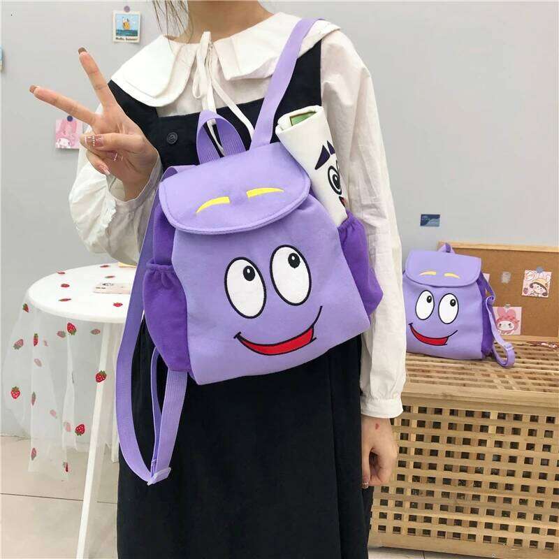 Dora Explorer Backpack Rescue Bag with Map,Pre-Kindergarten Toys Purple Christmas Gifts