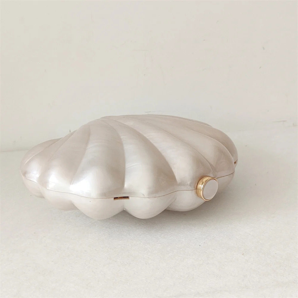 Female Shell Acrylic Box Clutches Lady Gift Evening Bag Party Prom Stones Handbags Women Wedding Bridal Clutch Purse Bag 250627