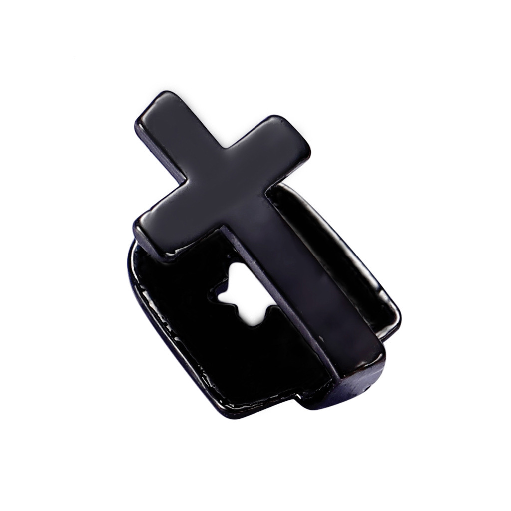 New Arrival 18K Gold Cross Single Tooth Grillz Luxury High Quality Rapper Hip Hop Accessory