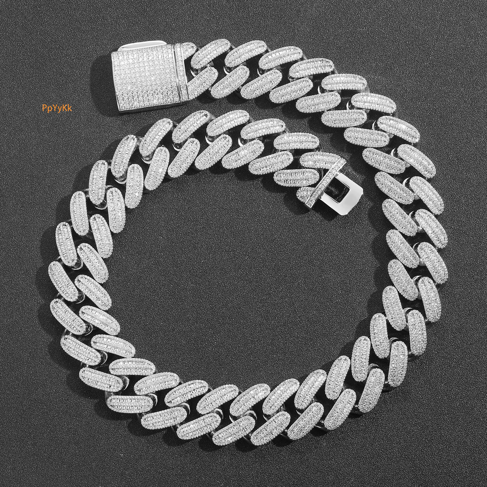 26mm Heavy Duty VVS Moissanite Iced Out Cuban Chain Hip Hop Cool Choker Men's Bling Bling Necklace Pass the diamond tester