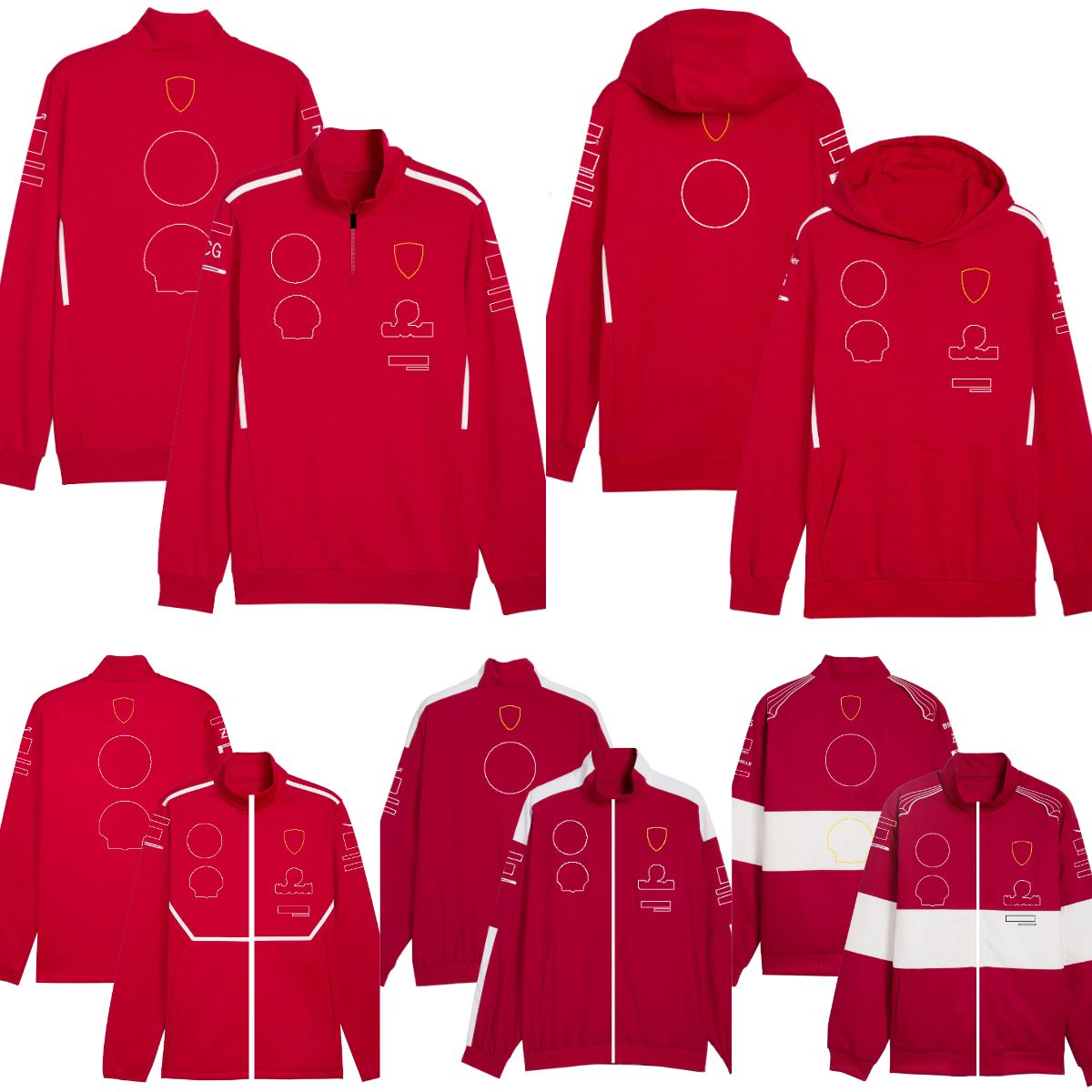 New F1 2025 Team Racing Hoodie Jacket Formula 1 Driver Full Zip Jacket Car Fans Casual Red Men Women Hoodie Race Jacket Sweatshirt