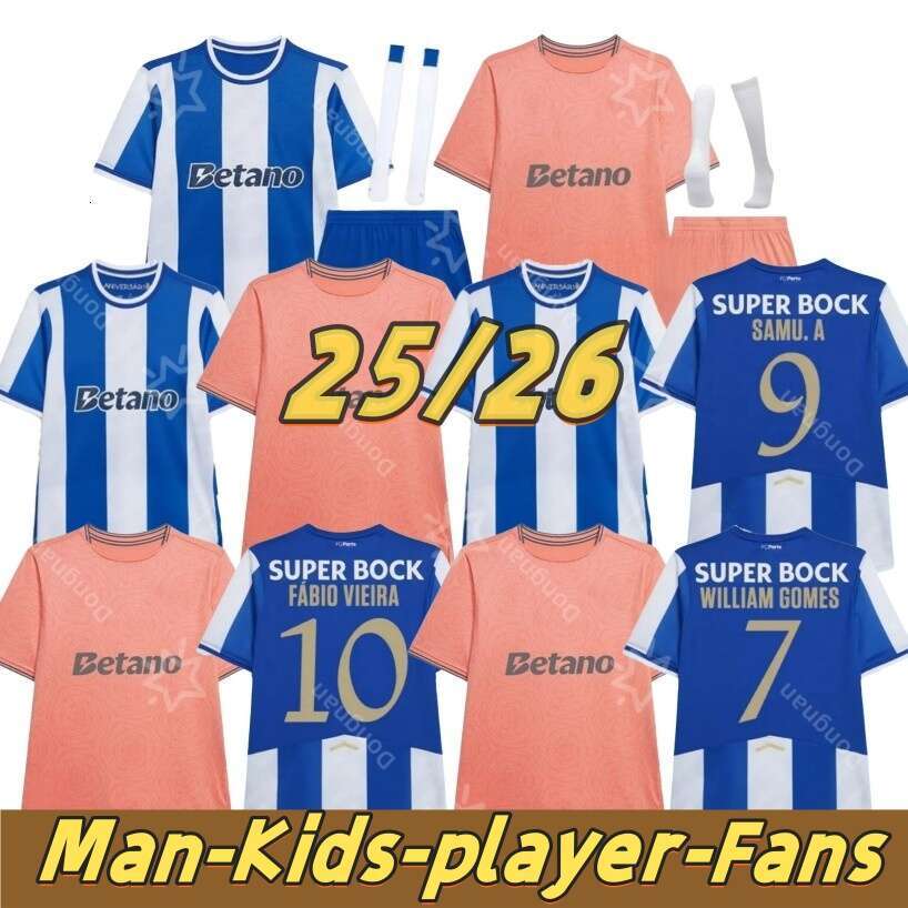 2025 2026 FC Portos soccer jerseys EVANILSON Dragon OTAVIO Fan player version PEPE SERGIO OLIVEIRA MEHDI LUIS DIAZ MATHEUS VITINHA kids kits football shirts