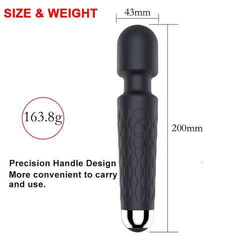 USB Rechargeable Flexible Head Classic Vibrating Stick Electric Personal Massager Body Wellness Mini AV Wand Vibrator for Women