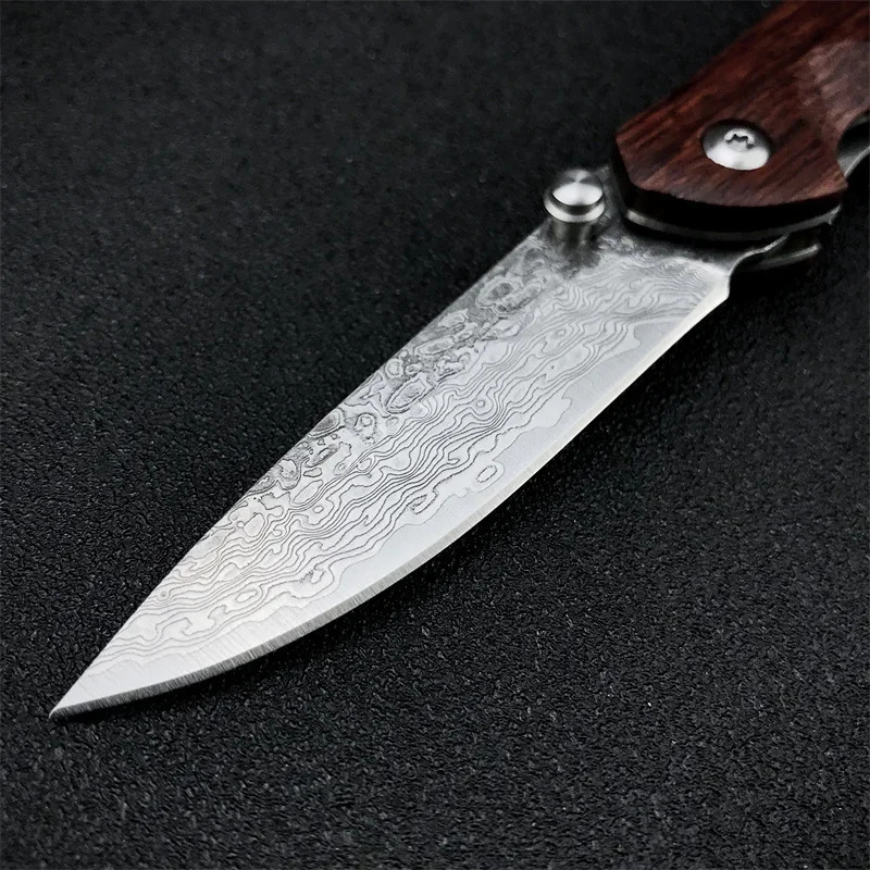 Firewing Damascus Steel Pocket Knife Outdoor tactical hunting military camping multi-purpose EDC pocket knife mens gift 250624