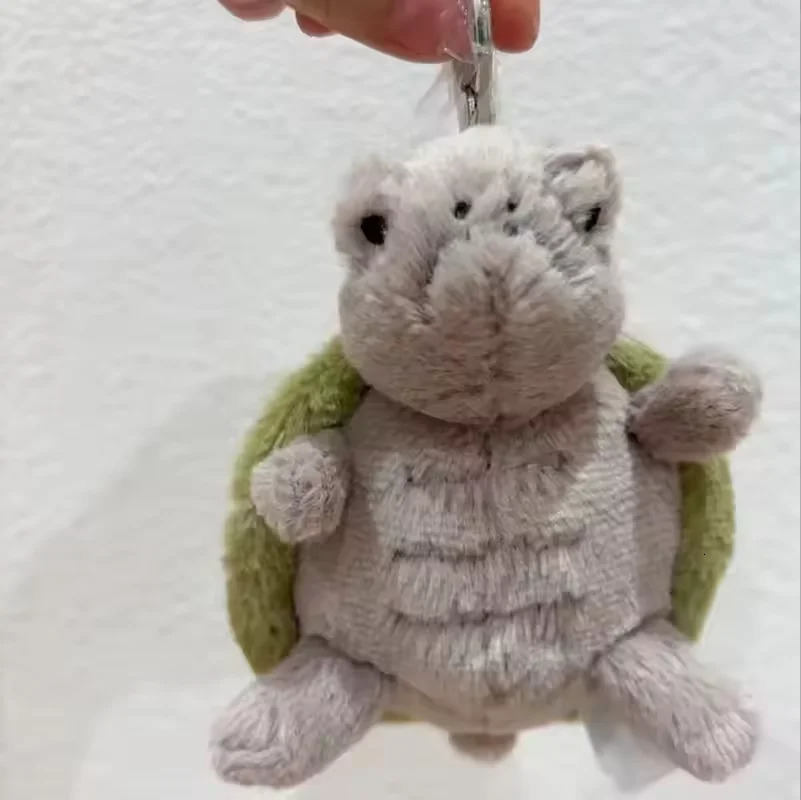 Jelly Mr.Timmy Turtle Cat Pendant Keychain Cute Bag Doll Plush Toy Key Ring Turtle Plush Toy Baby Doll Cute decoration Gifts 250626