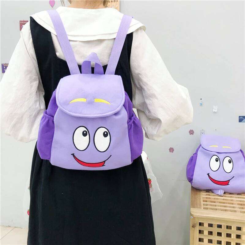 Dora Explorer Backpack Rescue Bag with Map,Pre-Kindergarten Toys Purple Christmas Gifts