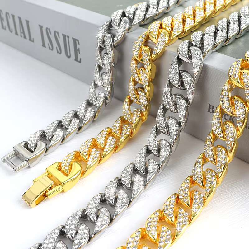 Fashion Design Cheap Jewelry Simple Cuba Chain Necklace for Women Collier Acier Inoxydable Bijoux Customized Jewellery