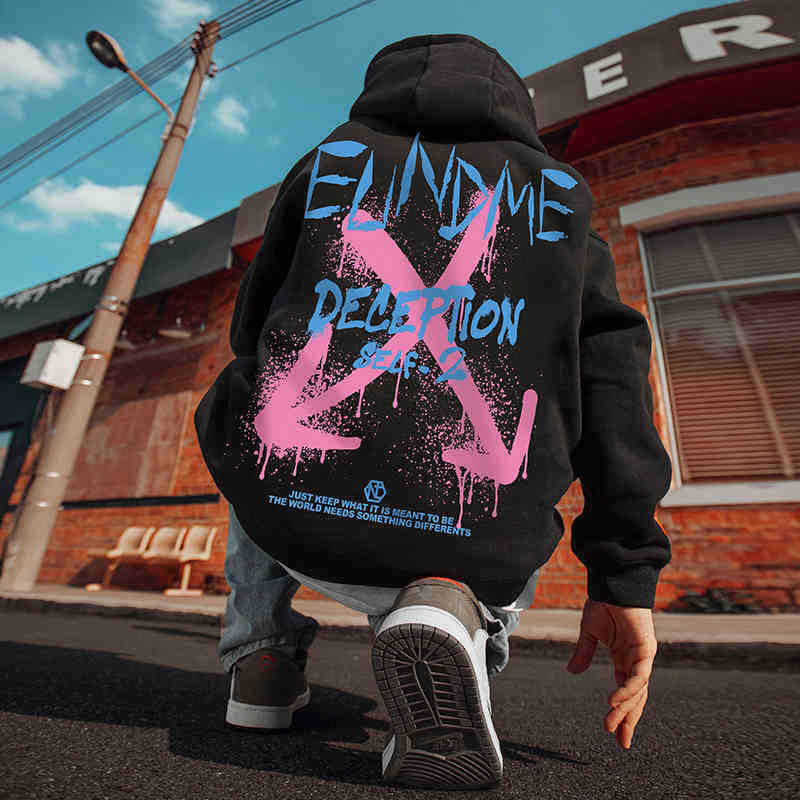 Free shipping for 2025 designer men's T-shirts American Retro Streetwear High Street Hoodie for Men Plus Size Oversized Hip Hop Hoodie