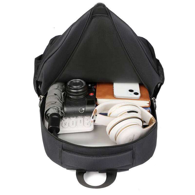 Fashion Large Travel Compartment Business Bag Outdoor Sports Men's Black Storage Backpack