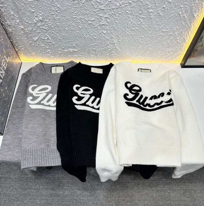 luxury sweaters womens men long sleeve 3D towel embroidery knit jumper designer sweater women clothing