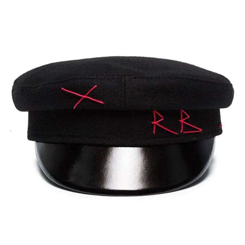 New Winter Women Hats Newsboy Flat letter Militray Caps British Vintage Visor cap
