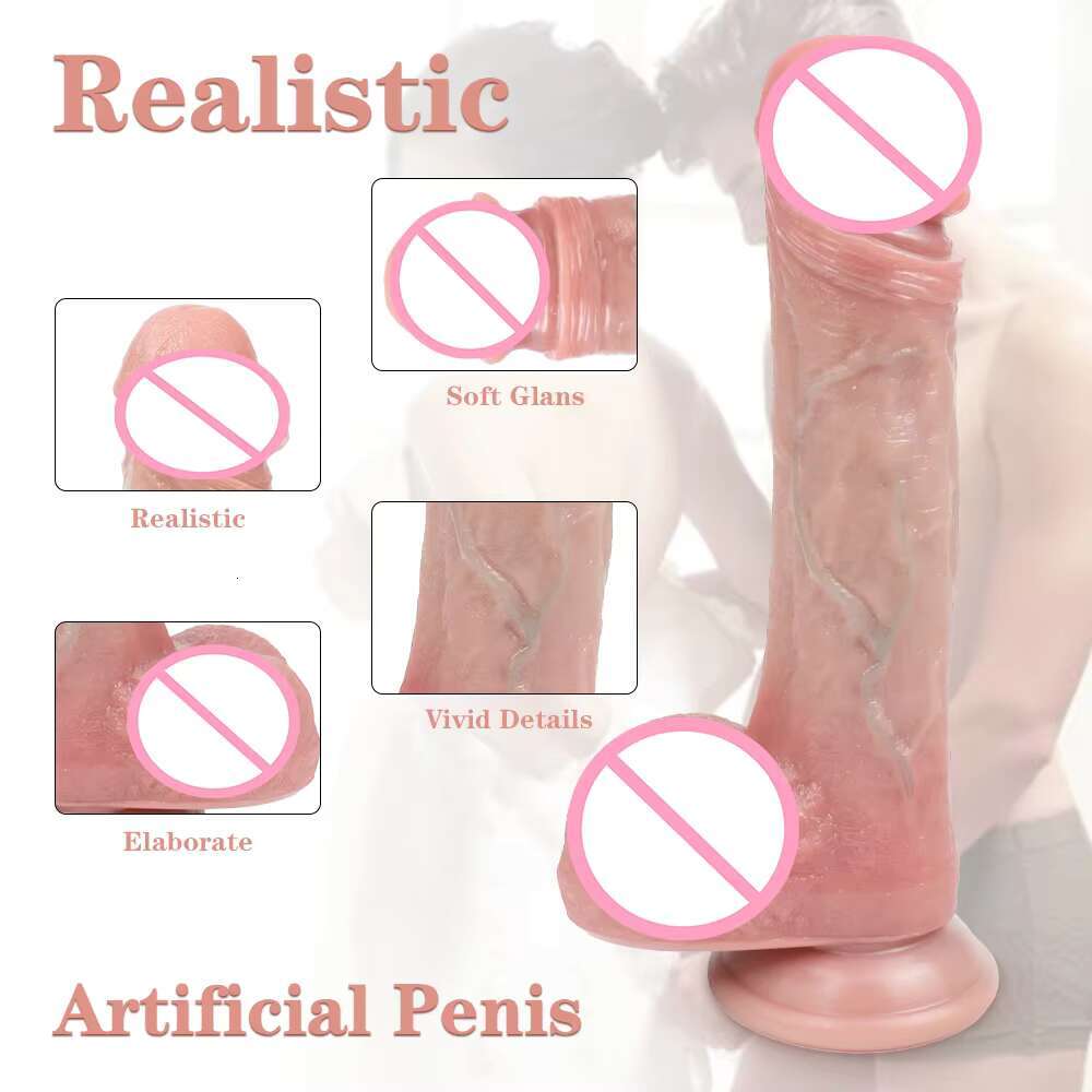 Realistic Huge Dildos Grandes Eyaculador Silicone Mold Big Dildo Plush Long Silicone Dildo Vibrator for Sex Women Man