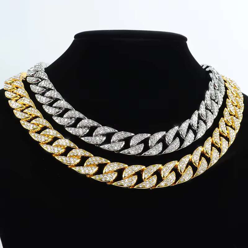 Fashion Design Cheap Jewelry Simple Cuba Chain Necklace for Women Collier Acier Inoxydable Bijoux Customized Jewellery