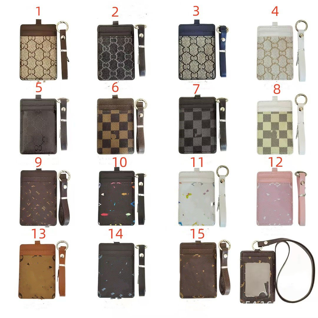 fashion designers lanyards for name tags work card key keychain A luxury work badge to store your work ID lanyards 15 styles gift