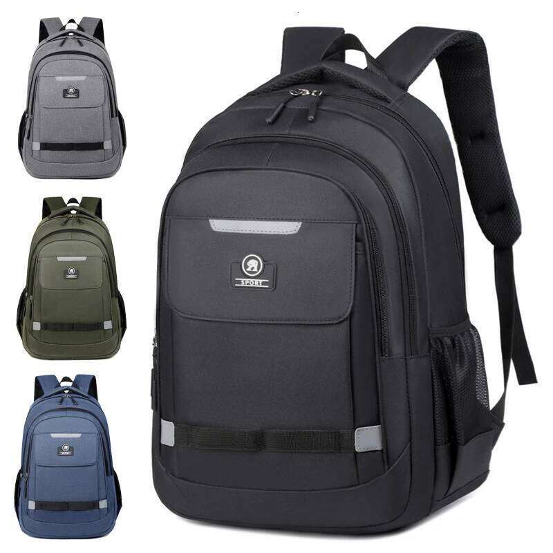 Fashion Large Travel Compartment Business Bag Outdoor Sports Men's Black Storage Backpack