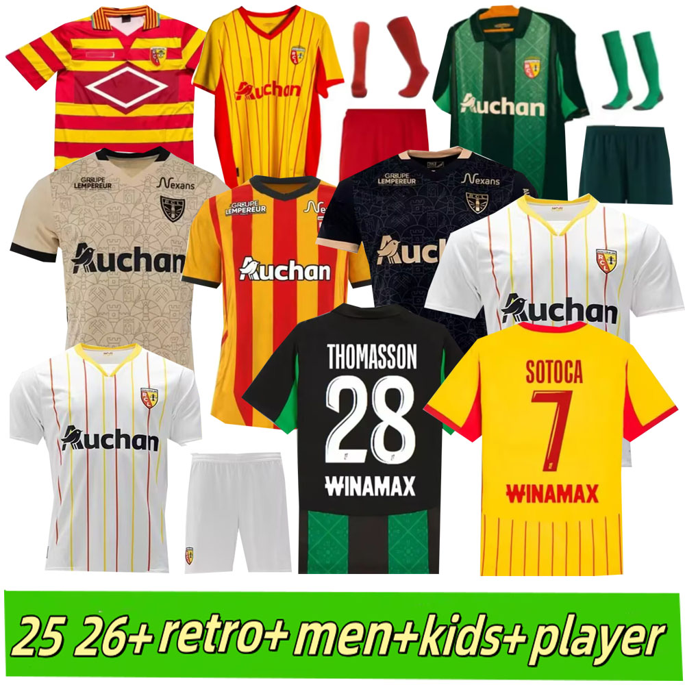 2024 2025 2026 RC Lens frankowski soccer jerseys KAKUTA GANAGO SOTOCA FOFANA GRADIT 24 25 high quality maillot foot Camisa de futebol Men kids kit football Shirts