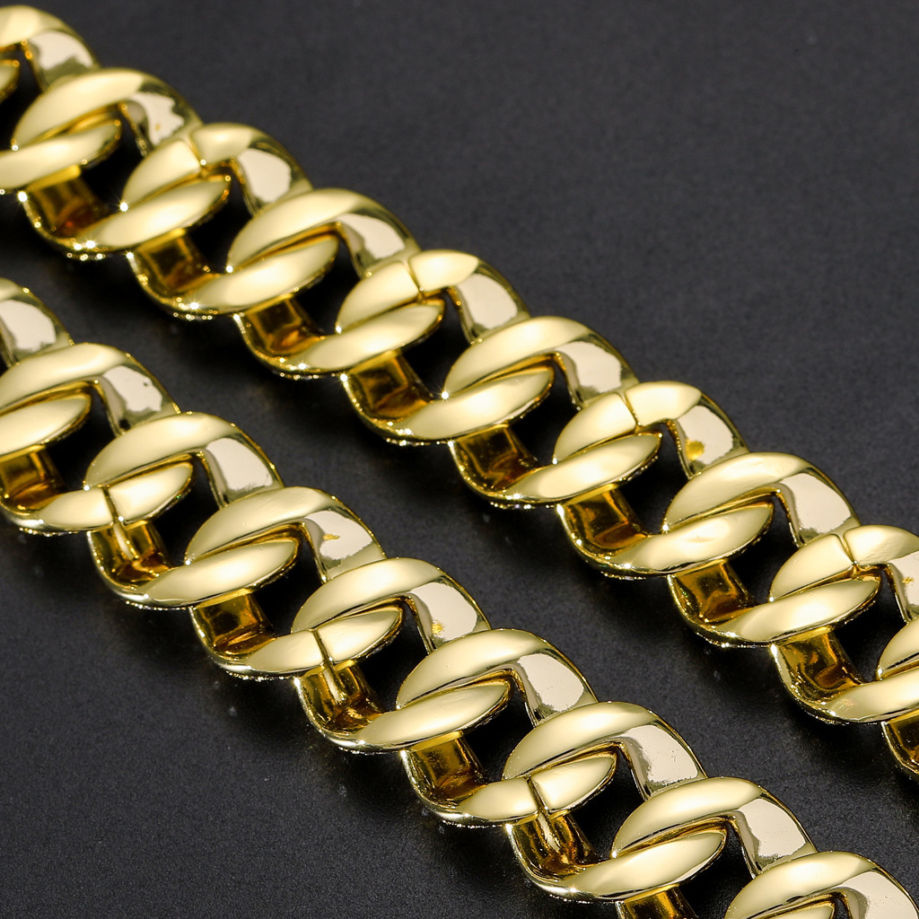 New Hip Hop 12mm Bubble Chain Heavy Iced Out Cuban Chain VVS Moissanite Bling Bling Necklace Pass the diamond tester