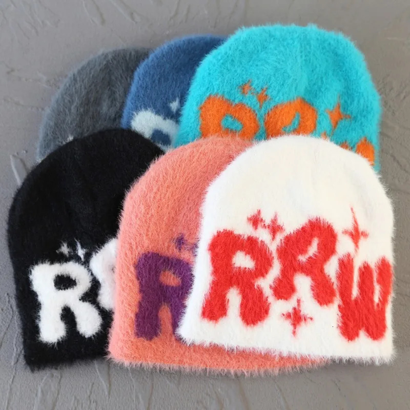 Mea Culpas Beanies for Women Men RRW Couple Y2K Knitted Hats Ins Fashion Bonnet Boys Hip Hop Skullies Hoods Hats Accessories 250627