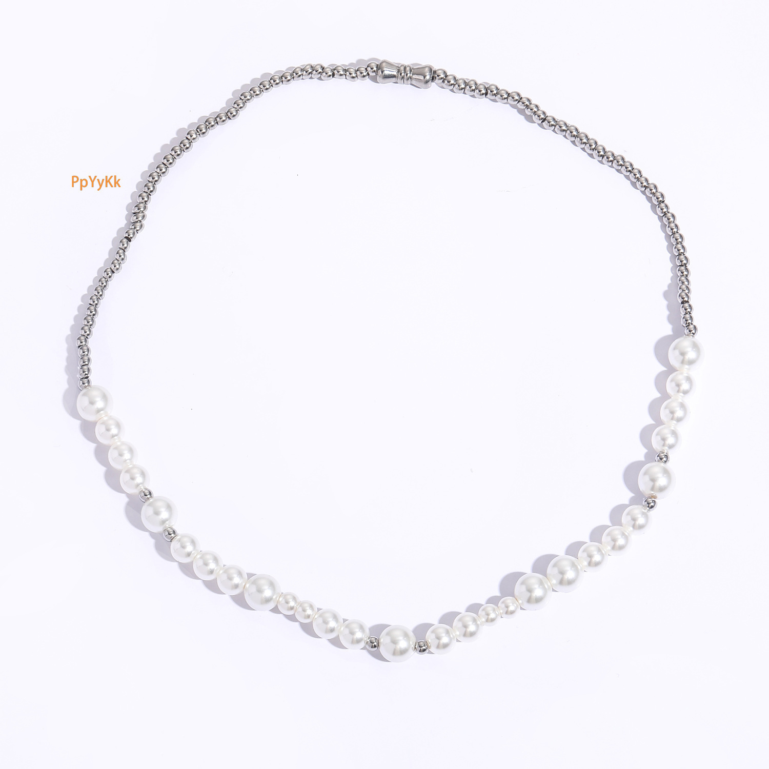 New Arrival Sale Hip Hop Pearl Necklace Celebrity Inspired High Quality Men's Streetwear Collarbone Chain Pass the diamond tester