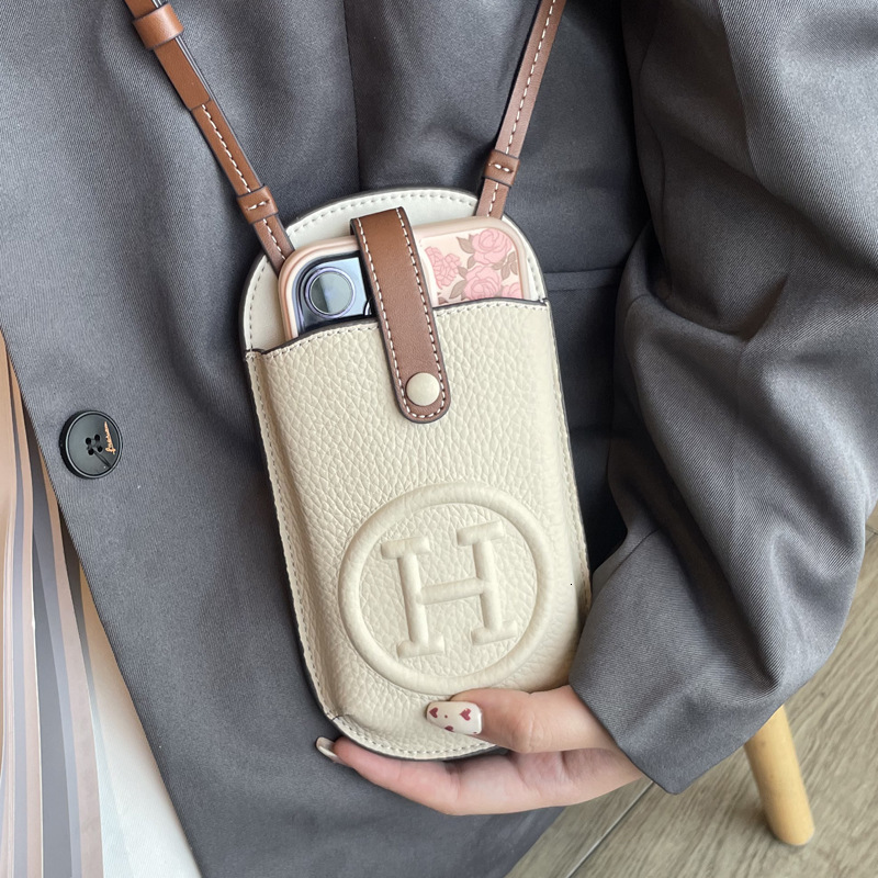 Designer Wallet Niche Retro Phone Bag First Layer Cowhide Crossbody Bag Commuter coin purse Trendy Shoulder Bag For Women Card Holder