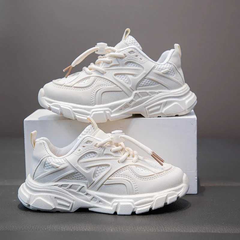 Childrens Sneakers for Boys and Girls Casual White School Tennis Shoes Non-slip Simple Kids School Running Sneakers Classic Y250629