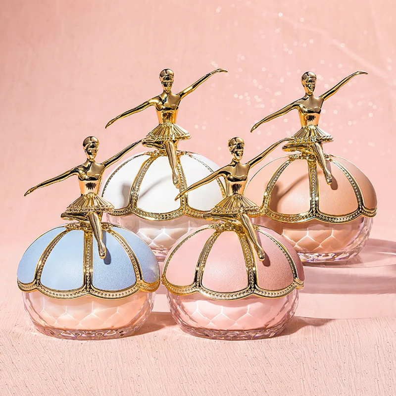 Air Ballerina Powder Cosmetics Oil Control Waterproof Compact Powder High Coverage Makeup Base Translucent Powder Large Capacity 250729