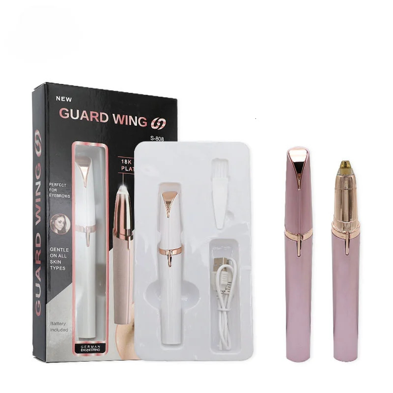 Electric Eyebrow Trimmer Rechargeable Beauty Trimmer Ladies Mini Shaver Epilator Compact Pen Shape Eyebrow Razor Portable 250627