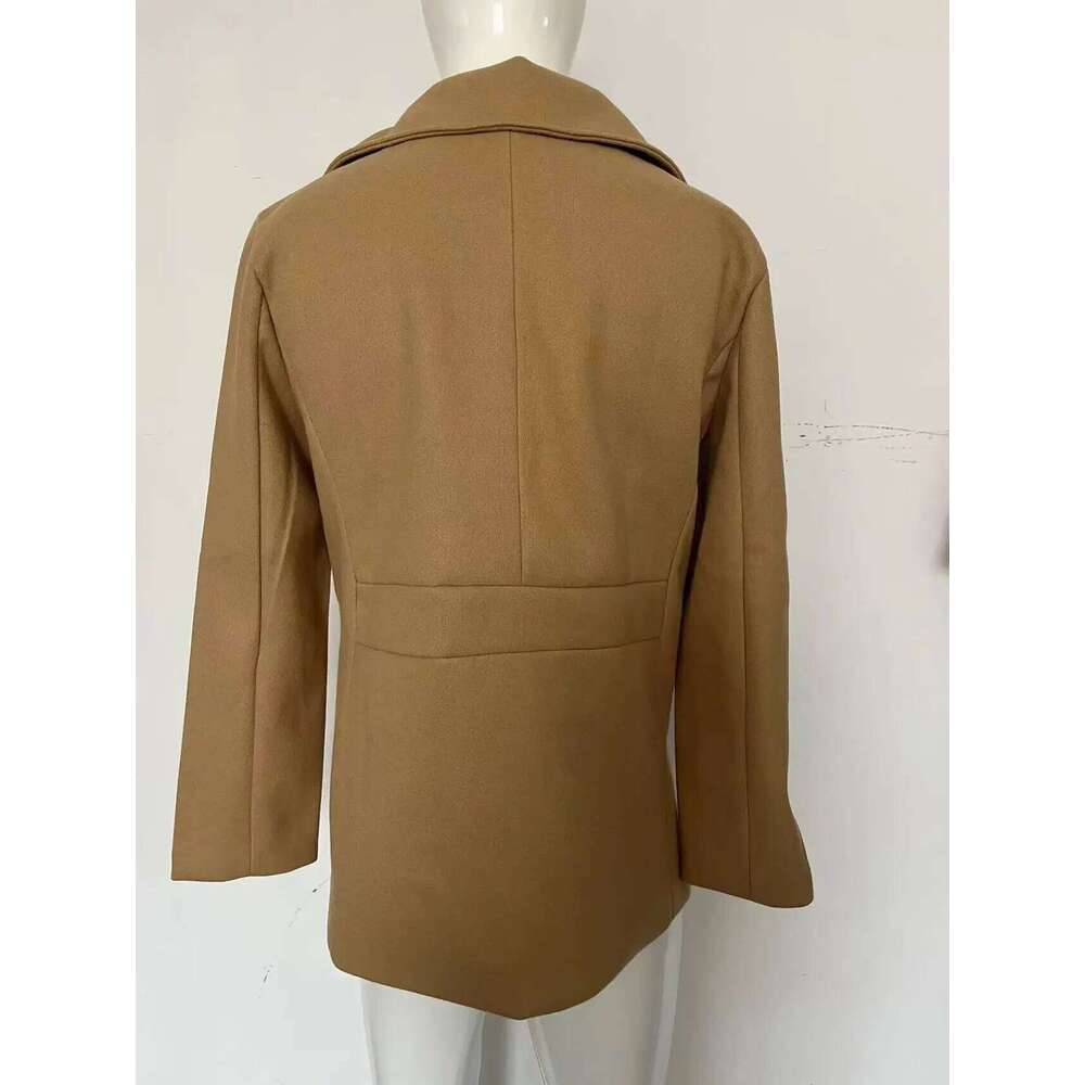 Designer Clothing New Mens Peacoat Long-Sleeved Tweed Coat Autumn And Winter Fashion Solid Color Long Overcoats Large Size Male Jackets Fashion