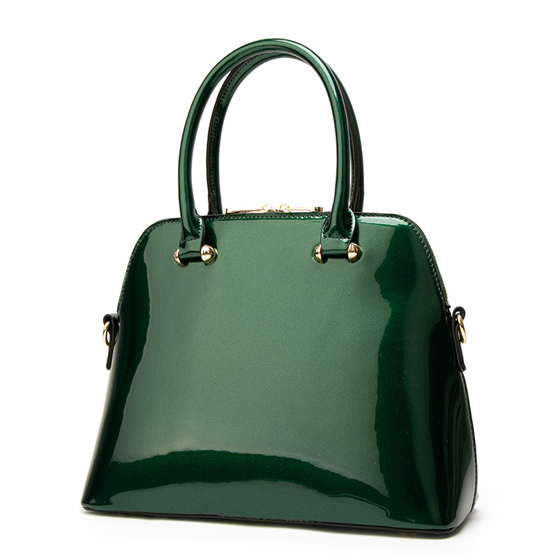 Free shipping designer Handbag for Women 2025 Trendy Patent Leather Women Bag Shiny Handbag Crossbody Bag European and American Fashion Shell Shoulder