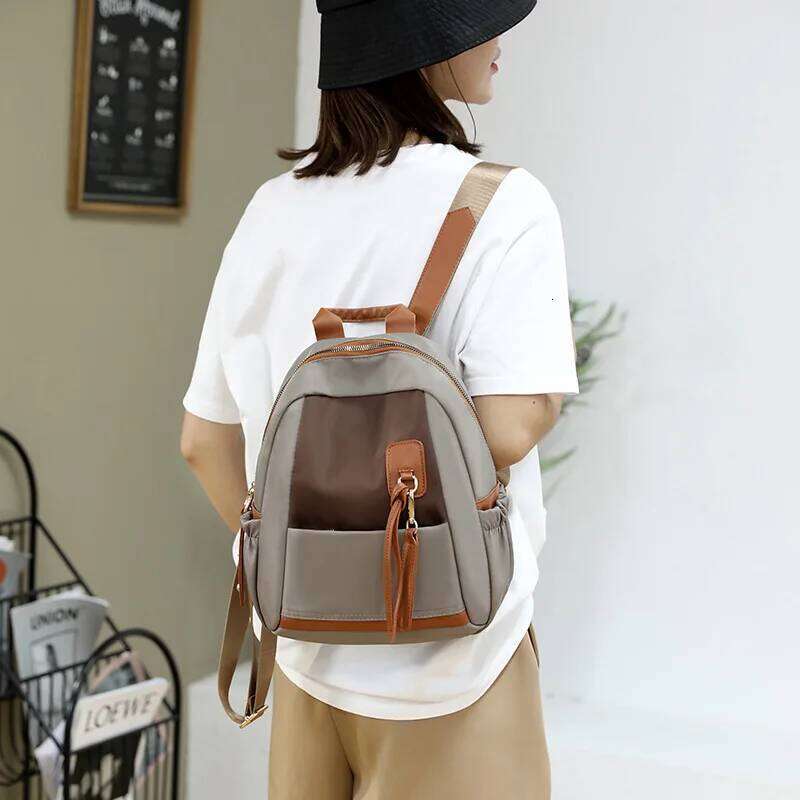 2025 new women's shoulders backpack waterproof Oxford cloth fashion leisure schoolbag large capacity travel backpacks
