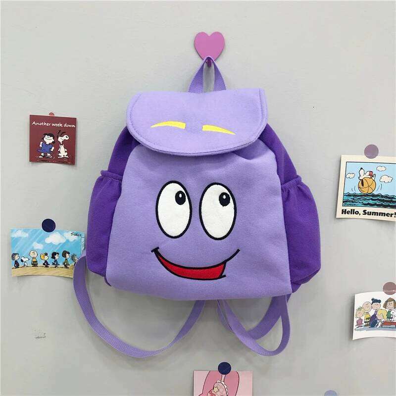Dora Explorer Backpack Rescue Bag with Map,Pre-Kindergarten Toys Purple Christmas Gifts