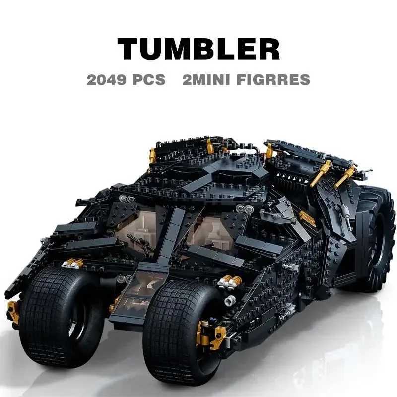 NO BOX 2049 PCS Compatible 76240 76023 83663 Tumbler Black Sports Car Building Blocks Bricks Toy Birthday Christmas Gift Y250628