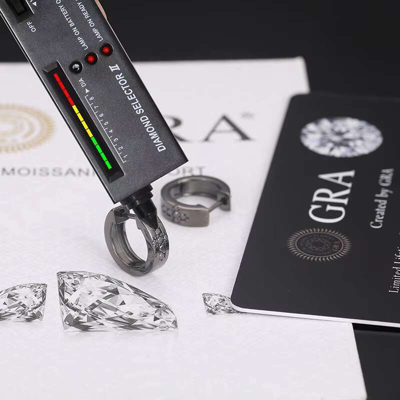 S925 Silver D-Moissanite Earrings All-Match Temperament Black Cross Design Ready Stock for Europe US