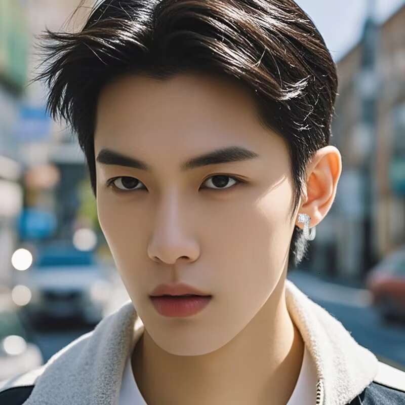 S925 Silver Moissanite Earrings Elegant U-Shaped Niche Design Simple and Exquisite Fashion Jewelry