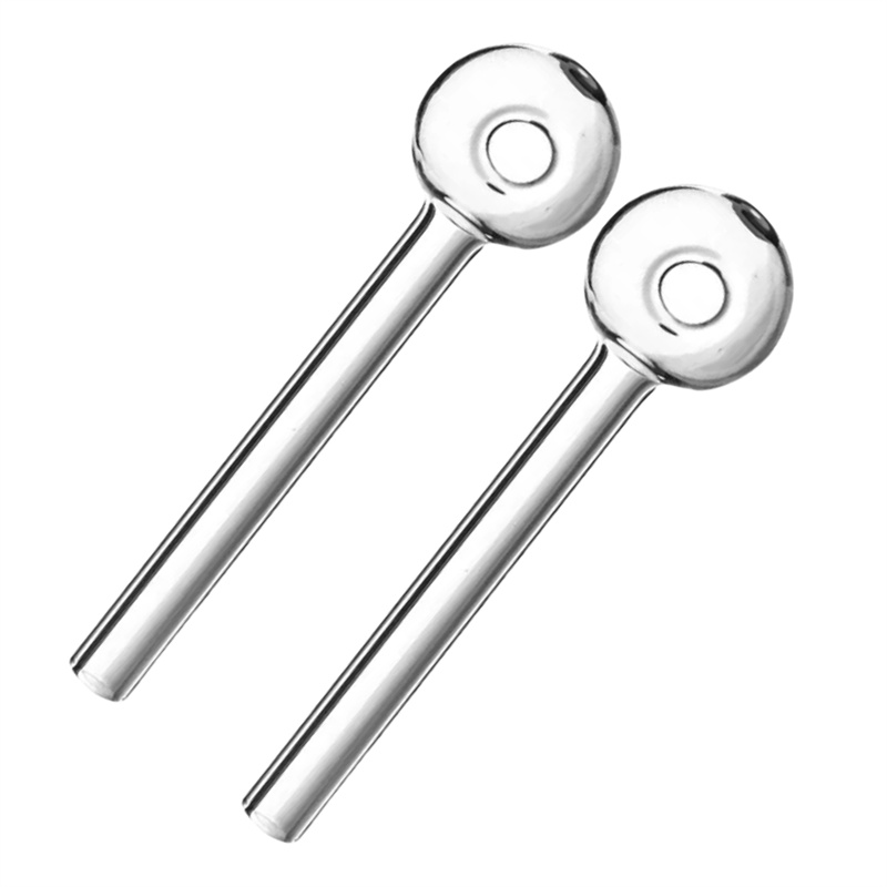 5.5 inch/14.5CM Glass Oil Burner Pipe for Clear Thick Borosilicate Glass Experiment 10/50PCS