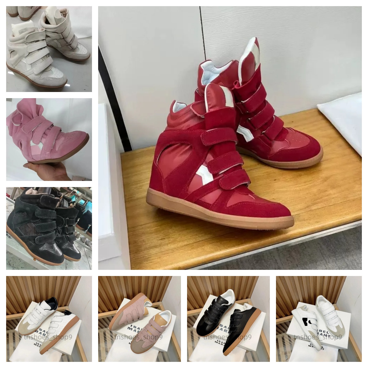 Sac luxe femme 10a Designer isabel balskee sneaker Womens Ankle boot isabelle Bekett suede leather Casual Platform shoe High Top Blue pink Run marrantshoes EUR35-42