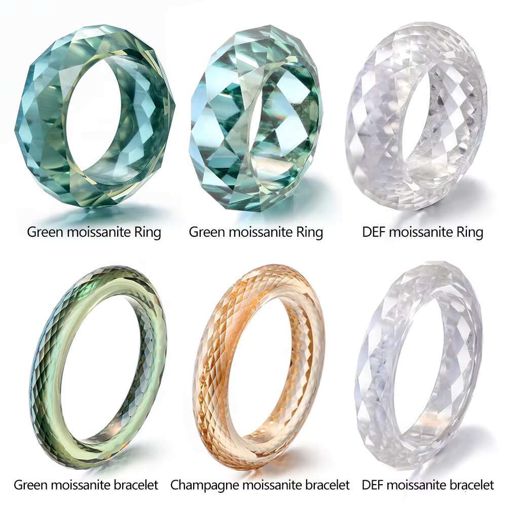 Hip Hop Iced Out Jewelry Pass Diamond Tester D VVS Moissanite Rings Mens Moissanite Ring New Design Engagement and Wedding Rings