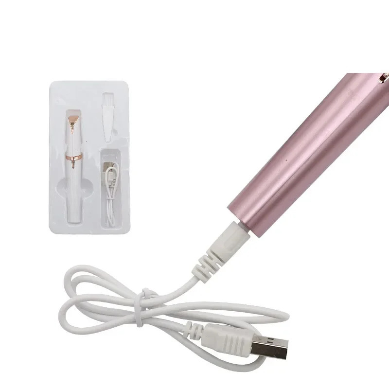 Electric Eyebrow Trimmer Rechargeable Beauty Trimmer Ladies Mini Shaver Epilator Compact Pen Shape Eyebrow Razor Portable 250627