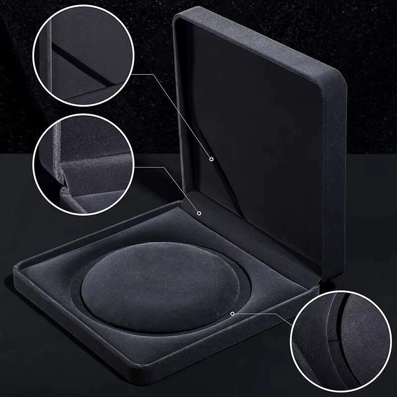 Christmas Halloween Gift Case Hip Hop Moissanite Cuban Link Chain Tennis Necklace Luxury Velvet Jewelry Box for Packaging