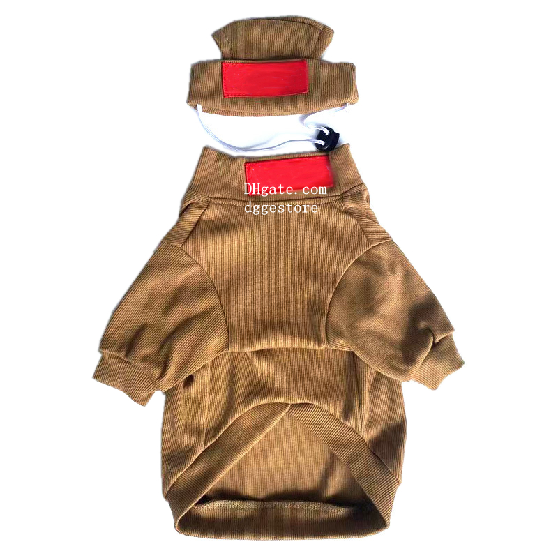 Designer Clothes Hats set Puppy Shirts High End Elastic Cotton Short Sleeves, Comfortable and Breathable Dog Sweaters for French Bulldog Poodle 441 Fr