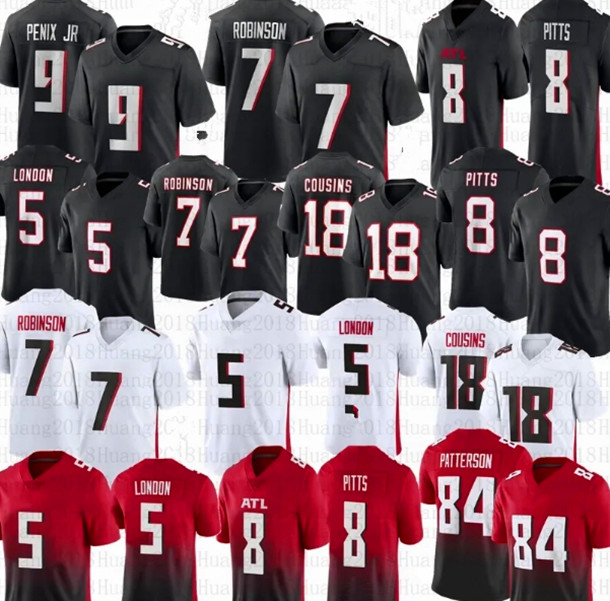 Michael Penix Jr Kirk Cousins Bijan Robinson Falcon Football Jerseys Drake London Younghoe Koo Darnell Mooney AJ Terrell Michael Vick Tyler Allgeier