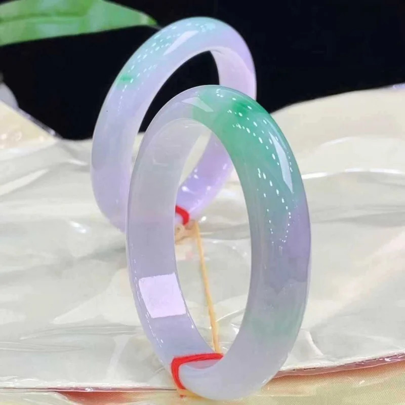 With Certificate Myanmar Natural Emerald Bracelet Spring Colorful Floating Jade Female Gift for Girlfriend 250626
