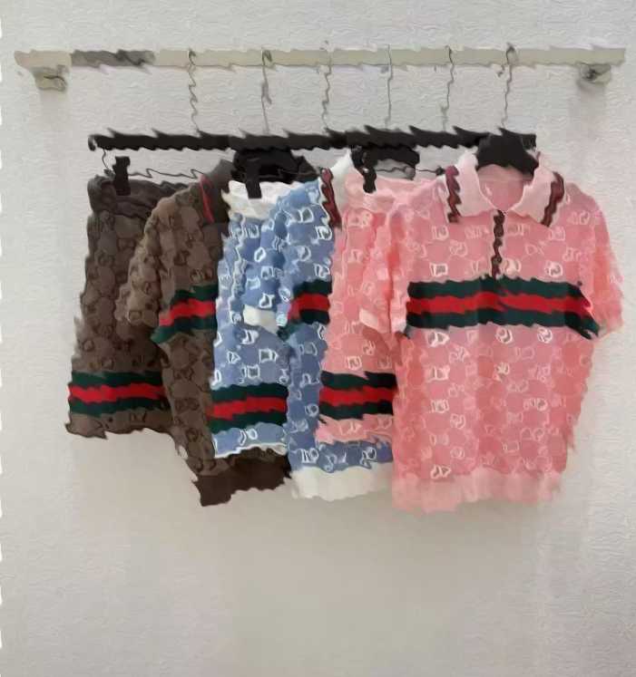 Designer Dresses Women's Tracksuits y2k Casual Set Short Sleeve Womens T-shirt Skirt Knitted Luxury Top free shipping